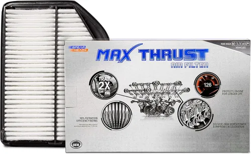 Vista 71 de Filtro de aire de motor MPG Defense Max Thrust de Spearhead para vehículos de todo kilometraje, se adapta como el OEM, restaura MPG y aceleración