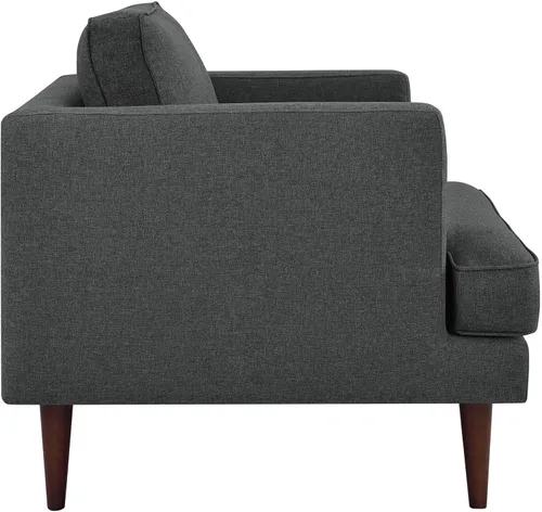 Vista 34 de Modway Sofá moderno contemporáneo de tela tapizada ágil en verde azulado