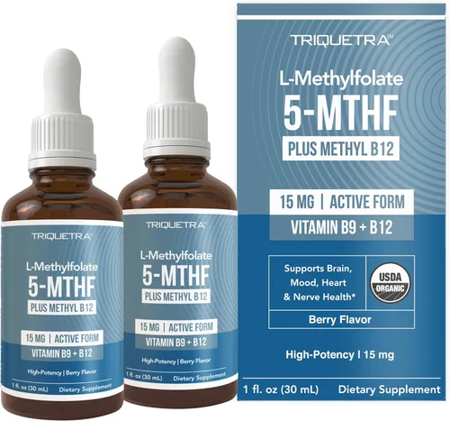 Vista 7 de L Metilfolato 15mg Plus Metil B12 Cofactor – Alta Potencia, Forma Activa 5-MTHF - Apoya el Estado de Ánimo, la Metilación, la Cognición – Formas