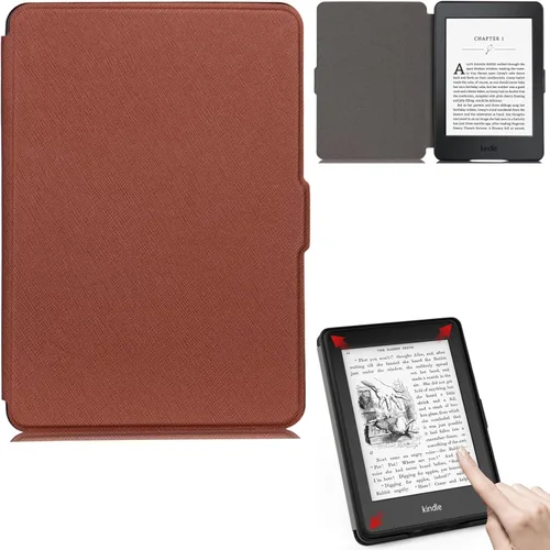 Vista 11 de REASUN Funda para Kindle Paperwhite 123, funda delgada con ranuras magnéticas para tarjetas con funda protectora de encendido y apagado automático