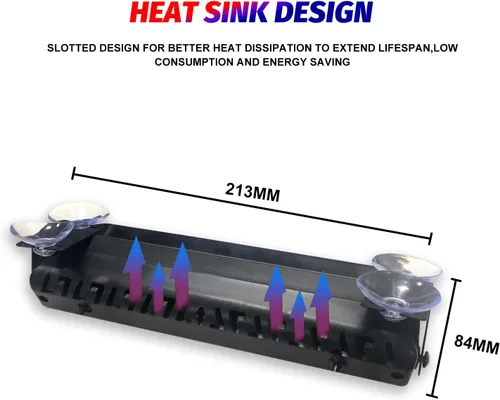 Vista 7 de Sidaqi Luces estroboscópicas de emergencia de 2 x 8.5 pulgadas, luces LED Reb azules intermitentes de policía, 48 LED, peligro de advertencia