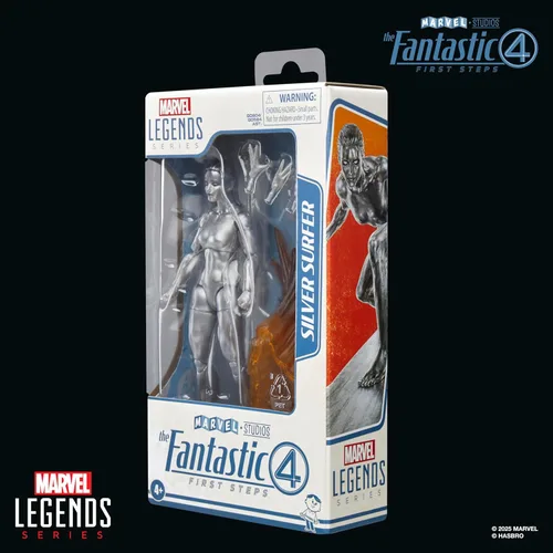 Vista 12 de Serie Marvel Legends Silver Surfer, La Primera Película de Los Cuatro Fantásticos: Figura de acción coleccionable de 6 pulgadas