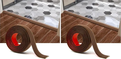 Vista 16 de Art3d Tira de Transición de Piso de Vinilo Autoadhesiva, Tira de Piso Laminado Tira Divisoria Plana de Piso para Unir Espacios del Piso, Transición