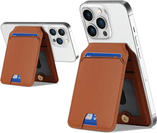 Vista 15 de Cavor Compatible con Magsafe - Cartera magnética para iPhone 17/16 Pro Max/14 Pro/15/14 Plus/13/12 Mag, funda de crédito para iPhone 15/13/12, rosa