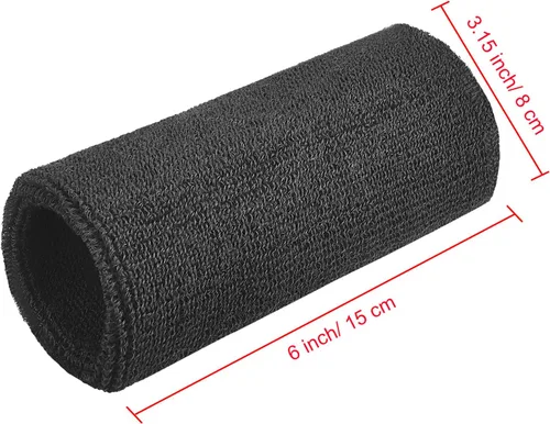 Vista 3 de Willbond Muñequera deportiva de 6 pulgadas, bandas elásticas atléticas para deportes, 2 piezas