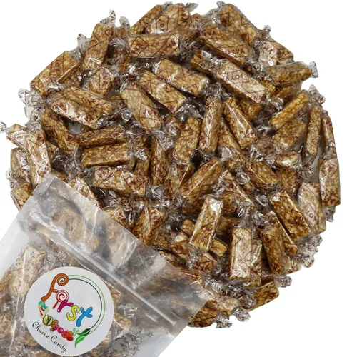 Vista 2 de FirstChoiceCandy Sesame Crunch - Bocadillos de miel y sésamo envueltos individualmente, dulces crujientes de sésamo con miel, prácticos aperitivos