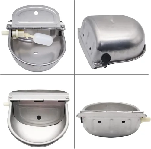 Vista 6 de Cuenco automático de agua potable para vaca, alimentador de acero inoxidable, dispensador de agua para mascotas, perros, caballos, ganado, cabras