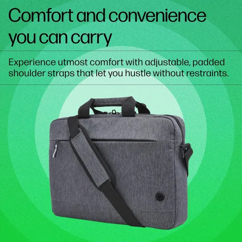 Vista 5 de HP Prelude Bolsa Topload para laptop – Se adapta a laptops de 15.6 pulgadas – Tela duradera con revestimiento resistente al agua, compartimento