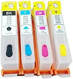 (RCH920-1) Cartucho de tinta recargable para HP920 para HP 920 officejet pro 6000 6500 7000 7500 bkcmy