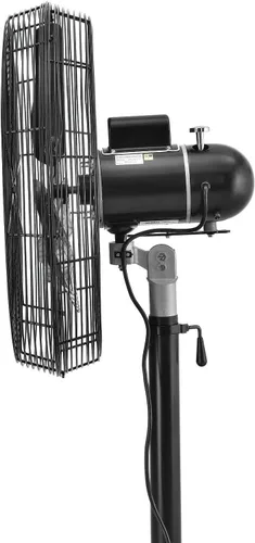 Vista 2 de Continental Dynamics Ventilador de pedestal oscilante prémium de 24" - 1/2 HP - Motor TEAO - 9400 CFM