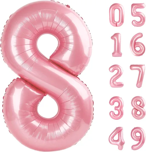 Vista 167 de Globos con números con estampado de vaca, globos de 40 pulgadas del número 0-9 (cero-nueve), globo de vaca para suministros de fiesta de cumpleaños