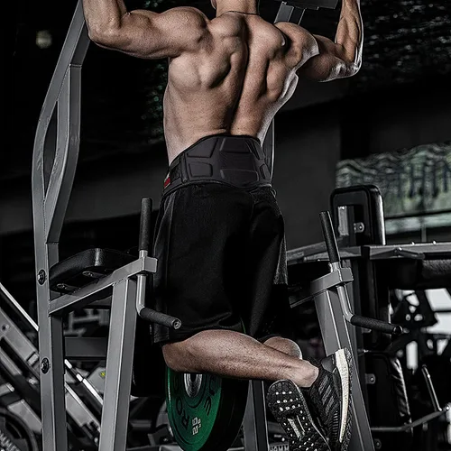 Vista 7 de Cinturón de inmersión resistente con cadena, cinturón de dominadas con peso para entrenamiento