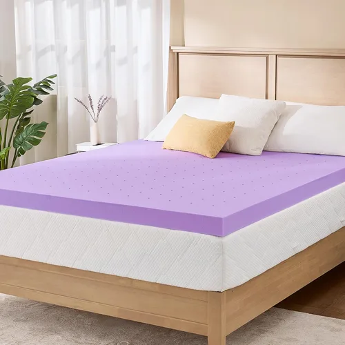 Vista 9 de MLILY Cubrecolchón de espuma viscoelástica Twin de 2 pulgadas, almohadilla de enfriamiento con infusión de gel en una caja, certificado CertiPUR-US