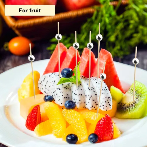 Vista 44 de 100 piezas de palillos de cóctel para bebidas, decoraciones de San Valentín, palillos de dientes elegantes para aperitivos, palillos de dientes