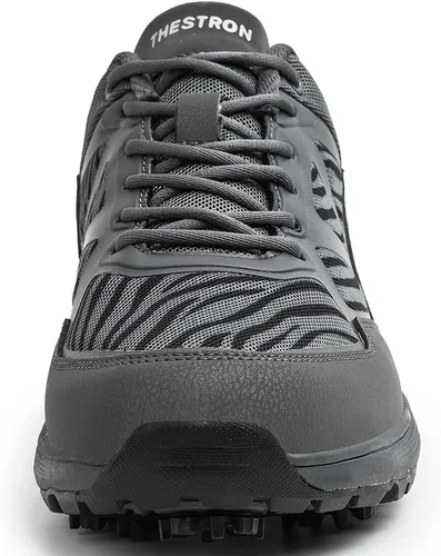Vista 6 de THESTRON - Zapatos de golf para hombre con malla transpirable, zapatillas deportivas para caminar, 7 tacos, entrenadores de golf Negro