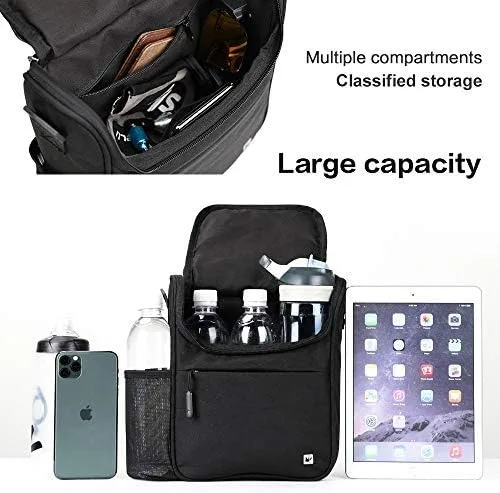 Vista 4 de Rhinowalk Bolsa de manillar de bicicleta, bolsa delantera para bicicleta de carretera, bolsa de marco de bicicleta, bolsa de cesta de bicicleta