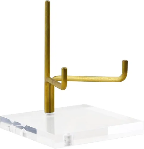 Vista 9 de OnFireGuy Caballete de exhibición de base acrílica de 2-3/4 pulgadas con brazo de metal ajustable 2-3/4 pulgadas de alto x 1-3/4 pulgadas