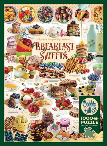 Vista 5 de Cobble Hill - Rompecabezas de 1000 piezas, dulces de desayuno, póster de muestra incluido