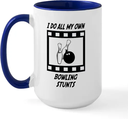 Vista 29 de CafePress I Do My Own Stunts Tazas Taza de café de cerámica de 15 oz (15.0 fl oz)