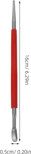 Vista 6 de Herramienta de artesanía de cuero, herramienta de modelado de puntos, lápiz capacitivo, herramienta de tallado, cuchara, bolas, grabado en relieve