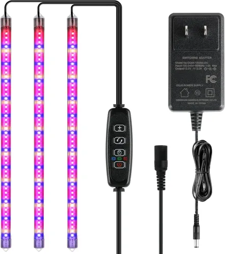 Vista 35 de iPower Tiras de Luz LED de Cultivo de Espectro Completo para Plantas de Interior con Temporizador de Encendido y Apagado Automático de 4/8/12H, 5