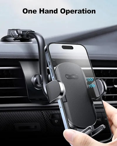 Vista 7 de 【2023 más fuerte】 Soporte de teléfono de grado militar, manos libres, soporte para teléfono celular para salpicadero de ventilación del parabrisas