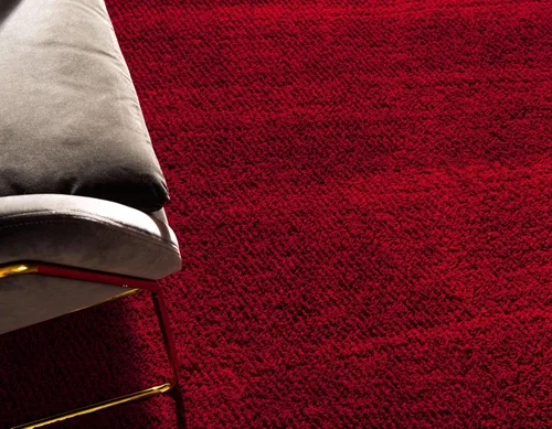 Vista 5 de Unique Loom Studio Solid Shag Collection Urban Modern - Alfombra de área supersuave y de felpa, 2 x 6 pies 7 pulgadas, rojo