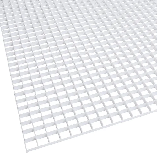 Vista 11 de KastLite Black Egg Crate - Cubiertas de luz fluorescentes – Difusor nominal de rejilla de techo de poliestireno de 2 x 2 pies y rejilla