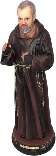 Mi Santuario Santo Padre Pio 12" / 30 cm Estatua Santo Padre Pio Figura Religiosa