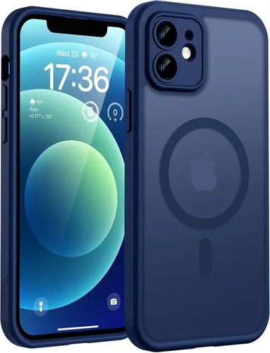 Vista 717 de TOCOL Funda para iPhone 11, compatible con Magsafe, protección completa de cámara, imanes integrados, protección contra caídas, funda translúcida