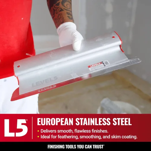 Vista 2 de LEVEL5 Hoja de Raspado de 7 Pulgadas Inserto de Hoja de Acero Inoxidable Alemán de Precisión de 0.3mm (Reemplazable), Perfil de Hoja de Aluminio