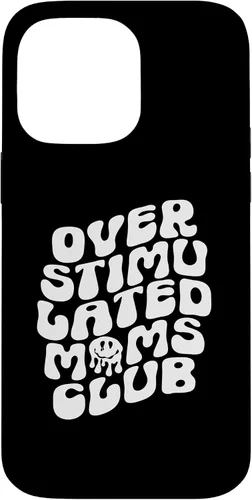 Vista 21 de Groovy Overstimulated Moms Club Funny Trendy Mom Case for iPhone 17