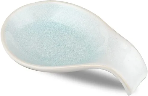 Vista 11 de Nihow Soporte para cucharas de utensilios: soporte de cerámica para cuchara/espátula/cucharón - Soporte para cuchara de cocina resistente al calor