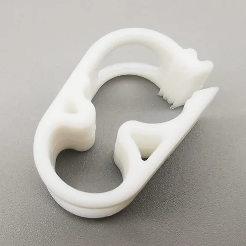 Vista 18 de Abrazadera de tubo de plástico PBT de 284.0 °F resistente al calor, clip de tubo ajustable, abrazadera de manguera de control de flujo industrial