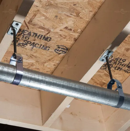 Vista 5 de Highcraft HCS-EP12-10 Clevis - Percha estándar con revestimiento de epoxi (1/2 pulgada, 10 unidades), cromado, HCS-EP112-10