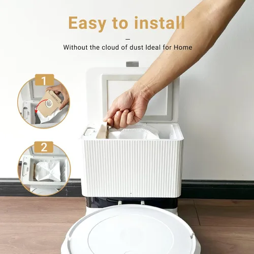 Vista 6 de Bolsas antipolvo de repuesto para iRobot Roomba All Series 104 2 en 1 105 106 Vac,Plus 405, 505 Combo, Essential 2 Q052, Max 705 Vac desechables