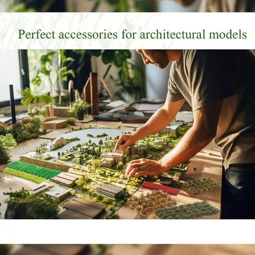 Vista 5 de Redbaker 288 Piezas Mechones de Césped Estático Racimo de Flores Grupos de Vegetación Autoadhesivos Mechones de Césped de Modelo Artificial DIY