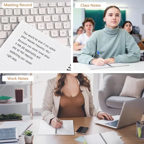 Vista 6 de Fuutreo 6 Pack Spiral Notebooks 10.5 x 7.45 Inch College Ruled Journal with Kraft Cover, B5 70 Sheets (140 Pages) for Stundent Study and Office