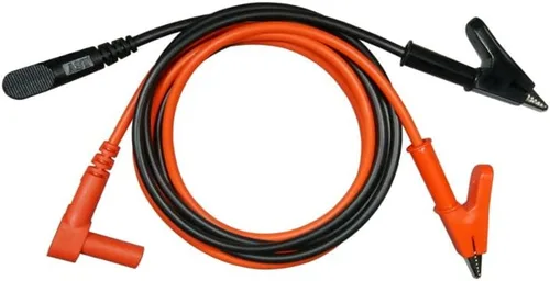 Cable de prueba de alta corriente con clip de cocodrilo pequeño enchufe banana ángulo recto 39 pulgadas/3.3 ft