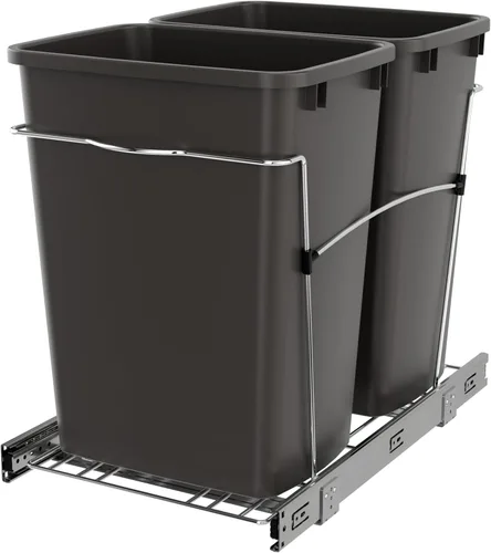 Vista 12 de Cesto de basura doble y extraíble RV V 15KD 18CS de Rev A Shelf