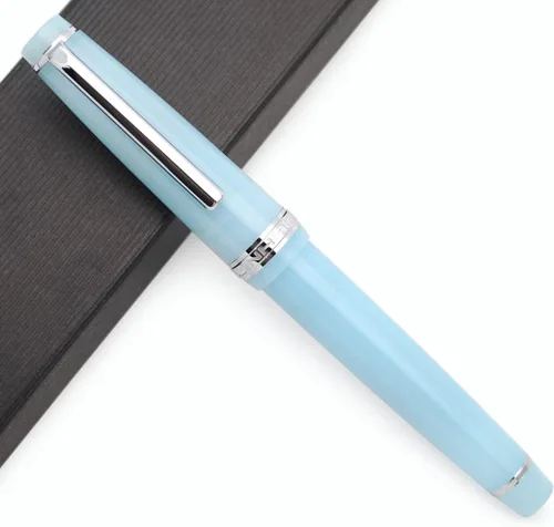 Vista 15 de JINHAO 82 - Pluma estilográfica con clip plateado (punta F 0.020 in, verde aguacate)