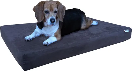Vista 32 de Dogbed4less Cama ortopédica para perros con espuma viscoelástica para mascotas medianas y grandes, forro impermeable con cubierta externa de nailon