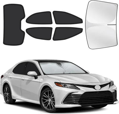 Vista 34 de Parasoles para ventanas de auto para bebé, 4 unidades de 20 x 12 pulgadas, adherencia estática, cubiertas para ventanas laterales, frontales