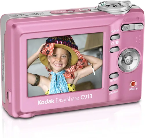 Vista 6 de Kodak EasyShare C913 Cámara digital de 9.2 MP con zoom óptico 3x (Rosa)