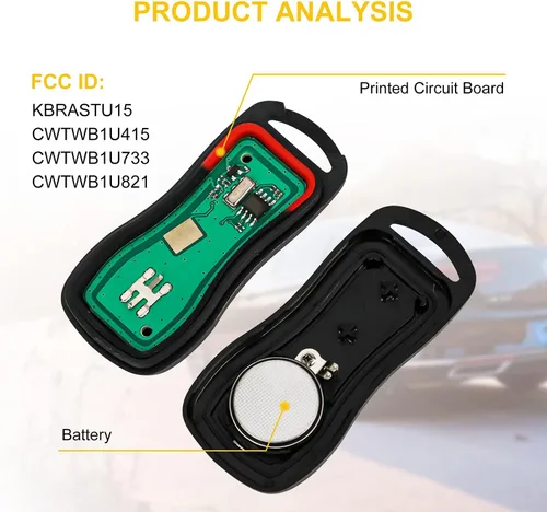 Vista 5 de Control remoto de entrada sin llave: llavero de coche compatible con Infiniti Nissan Armada Frontier Murano Pathfinder Quest Sentra Titan Versa