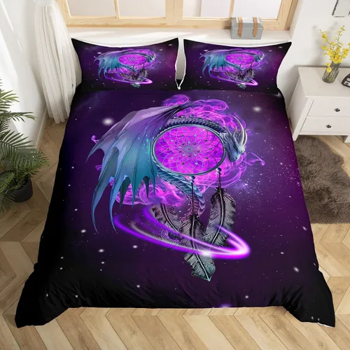 Vista 28 de Erosebridal Juego de ropa de cama de guepardo, tamaño King, con estampado de leopardo y rosas azules, funda de edredón con temática de animales