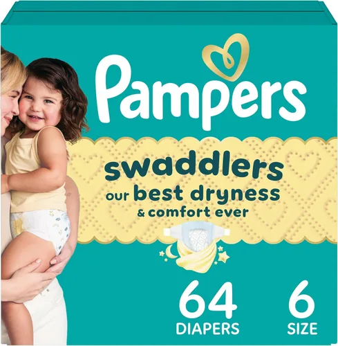 Vista 40 de Pampers Swaddlers - Pañales desechables muy suaves para bebé talla 8, 38