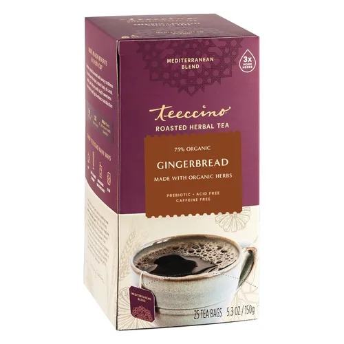Vista 26 de Teeccino Té de hierbas – Amaretto de almendras – Té de hierbas rico y tostado sin cafeína y prebiótico para energía natural, 10 bolsas de té