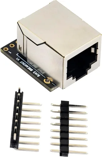 Vista 2 de 6pcs RJ45 8P8C Breakout Board Jack Conector Ethernet con 8Pin 2 Tipo Cabeceras Pin