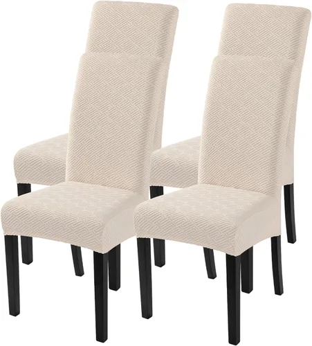 Vista 69 de SearchI - Juego de 2 fundas protectoras para sillas Parson de comedor, de elastano, súper ajuste, elástico, extraíble y lavable, para cocina